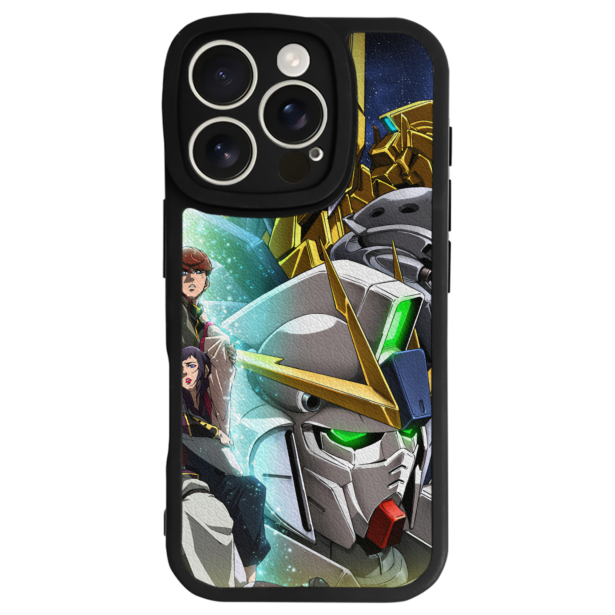 （画像用） 機動戦士ガンダム Mobile Suit Gundam 【iPhone 16シリーズ対応】シリコンスマホケース（レザー調） 材質：シリコン